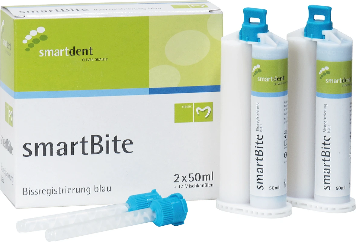 smartBite Packung 2 x 50 ml Doppelkartusche, 12 Mischkanülen