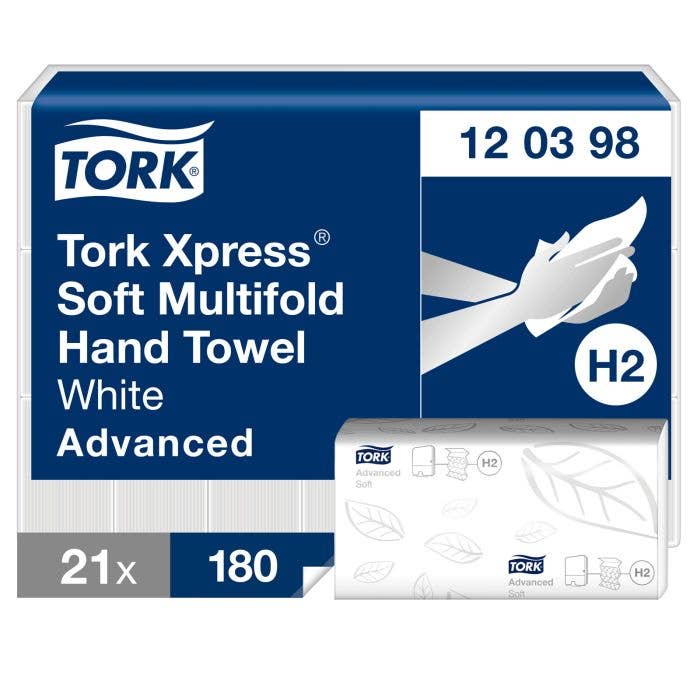 Tork Advanced Xpress Papierhandtücher Multifold weiß, 21 x 25,5 cm