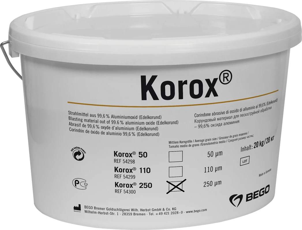 Korox® Eimer 20 kg 250 µm