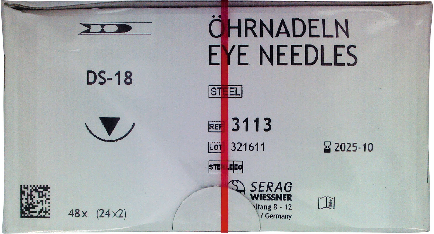 Federöhrnadeln Packung 48 Stück DS-18 steril