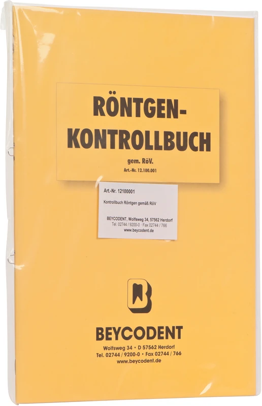 Röntgenkontrollbuch Stück