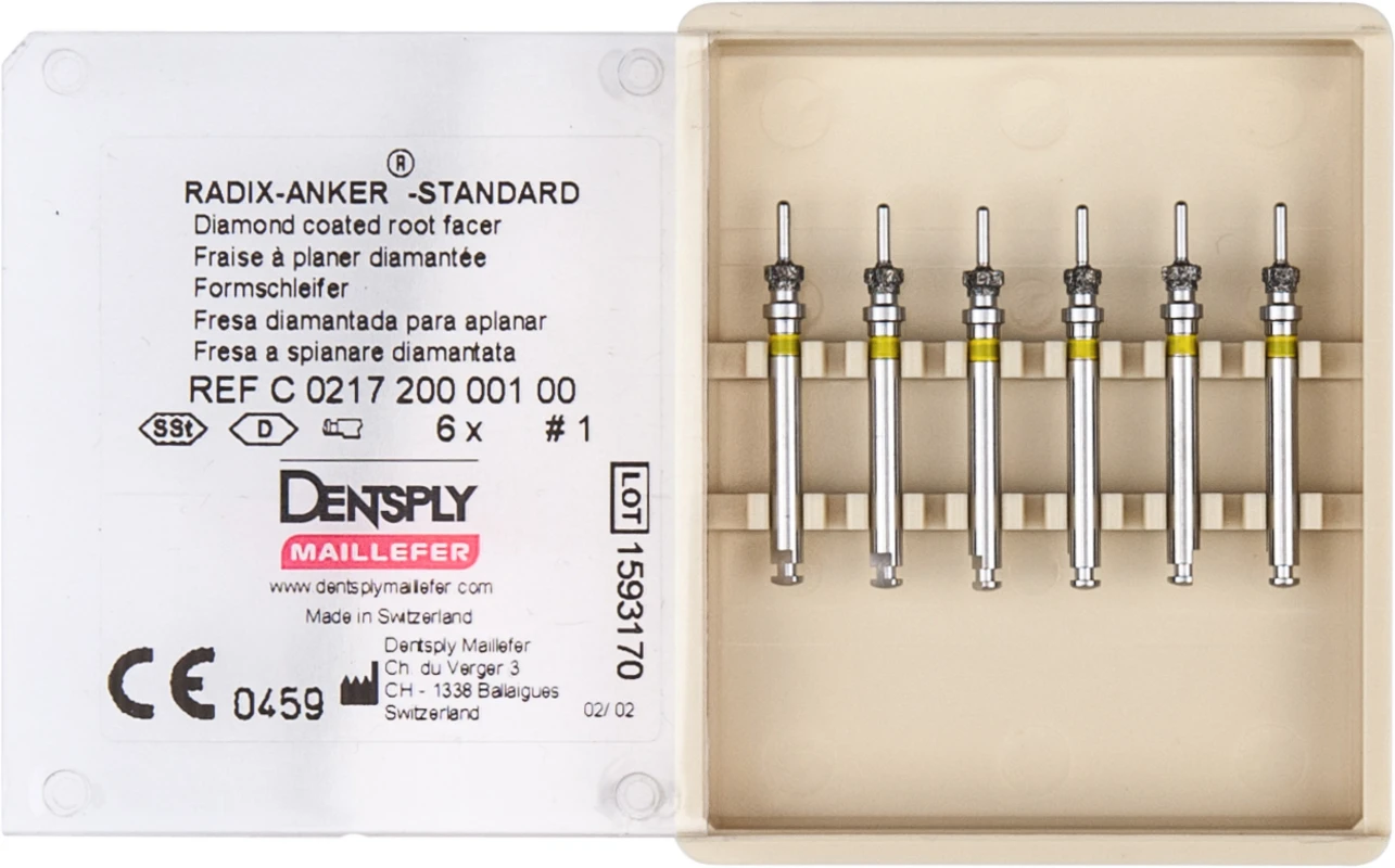 RADIX-ANKER-STANDARD Packung 6 Stirnfräsen 1