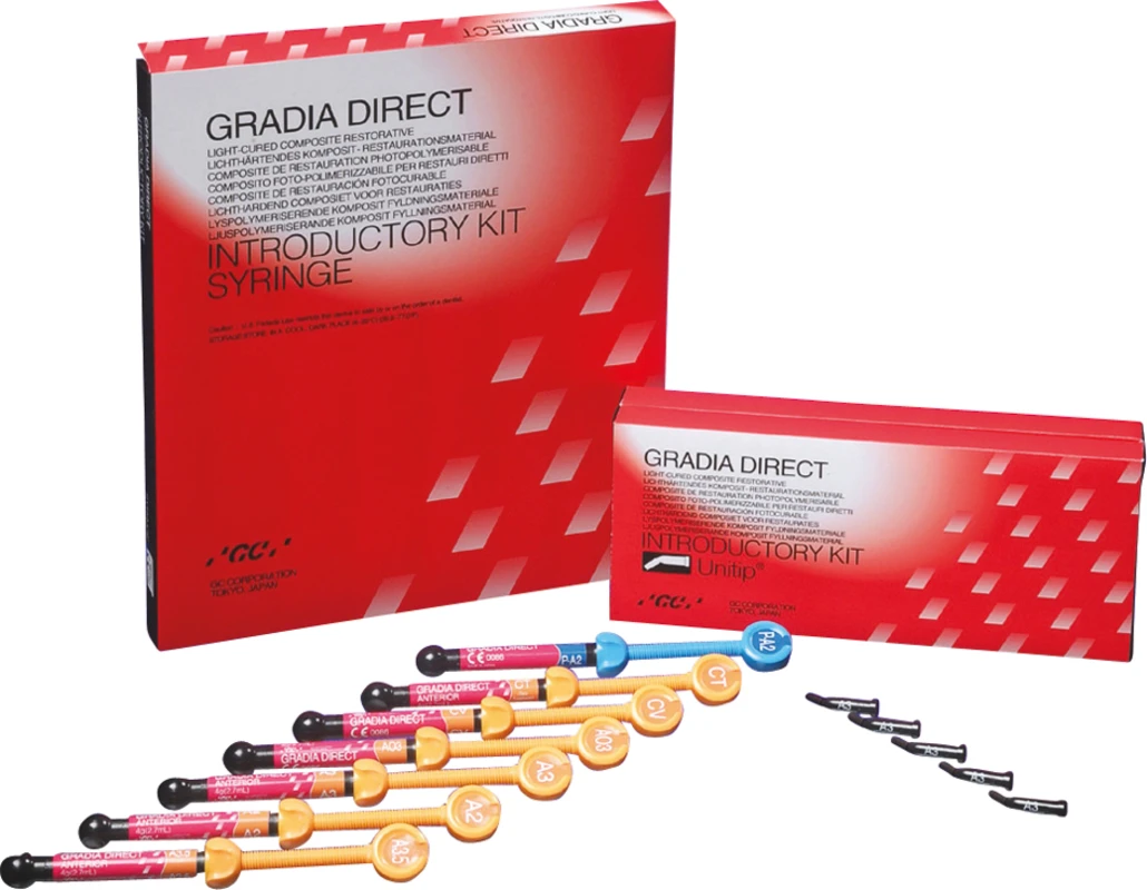 GC GRADIA® DIRECT Packung 20 x 0,24 g Unitip Anterior A3