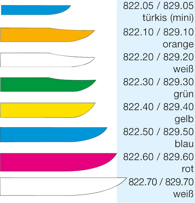 Ahorn-Interdentalkeile Packung 100 Stück 822, blau