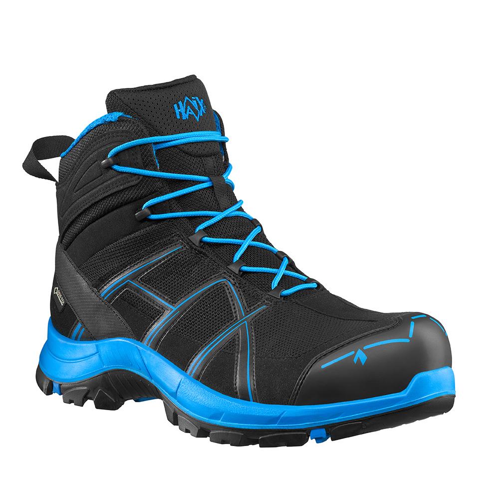 Sicherheitsschuhe HAIX BLACK EAGLE Safety 40.1 mid/black-blue, Größe UK 8.0 / EU 42