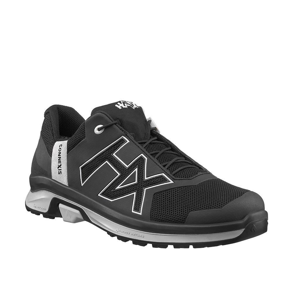 Freizeitschuhe HAIX CONNEXIS Go GTX low black-silver, Größe UK 8.5 / EU 43