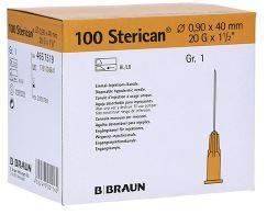 Einmalkanüle Sterican®, Größe 1, G20 x 1 1/2″ / ø 0,90 x 40 mm, gelb, B.Braun, 100 Stück