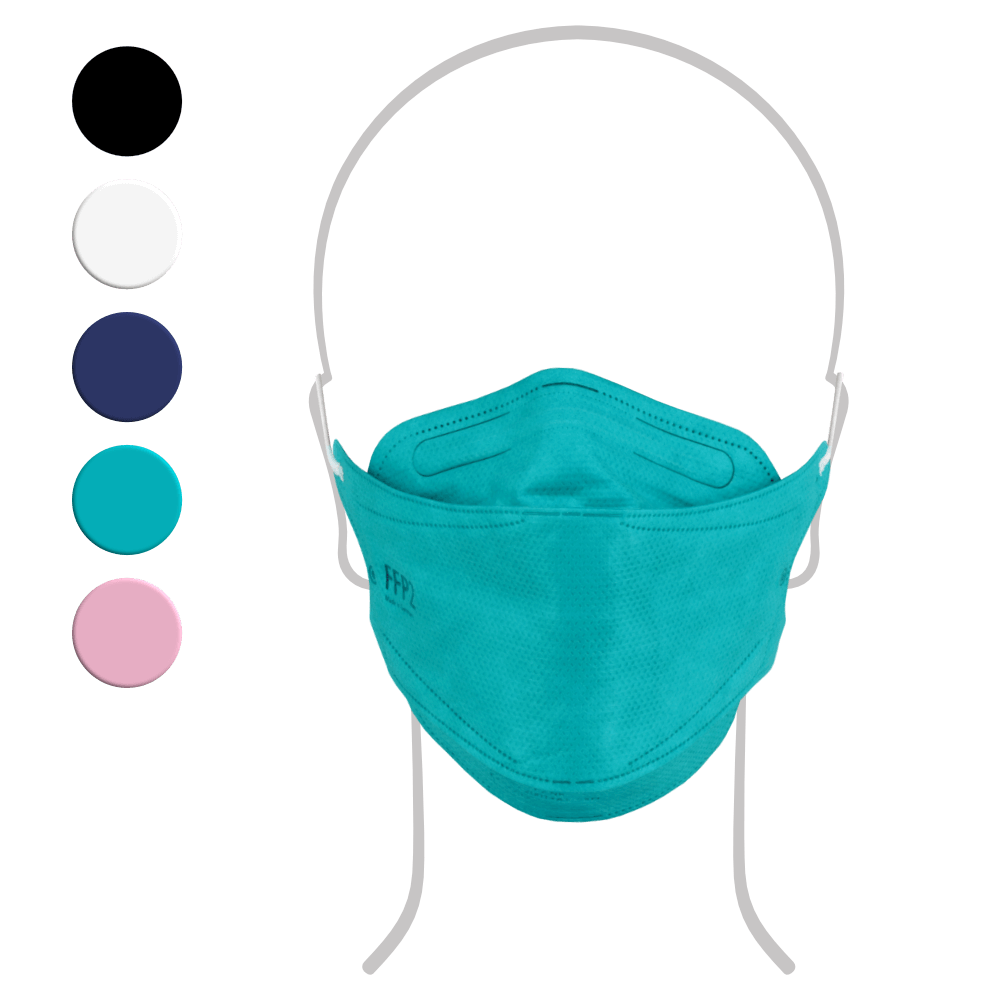 Ginensys FFP2 Maske Fischform, 50 Stück