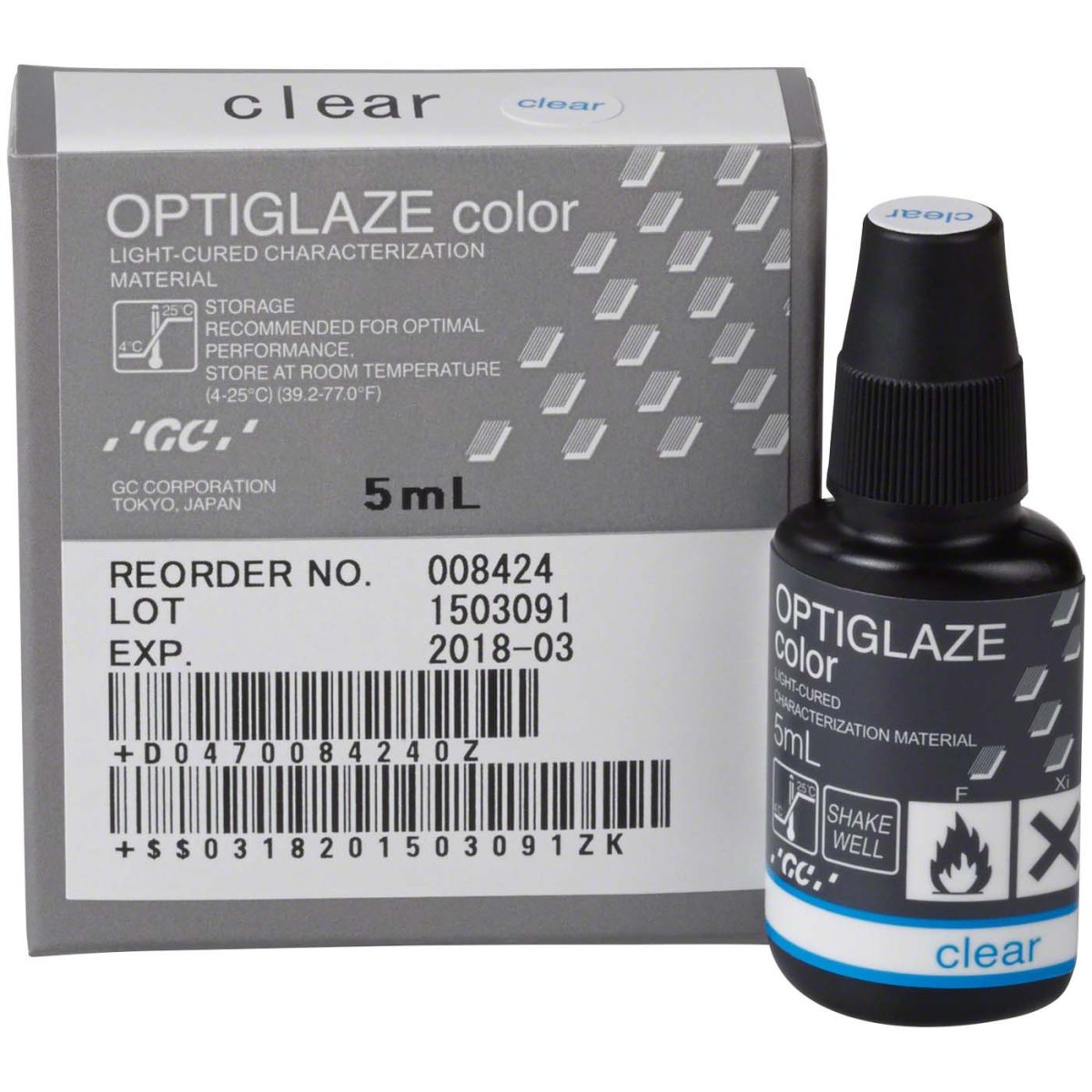 Optiglaze color, Oberflächenversiegelung, transparent, Flasche à 5 ml