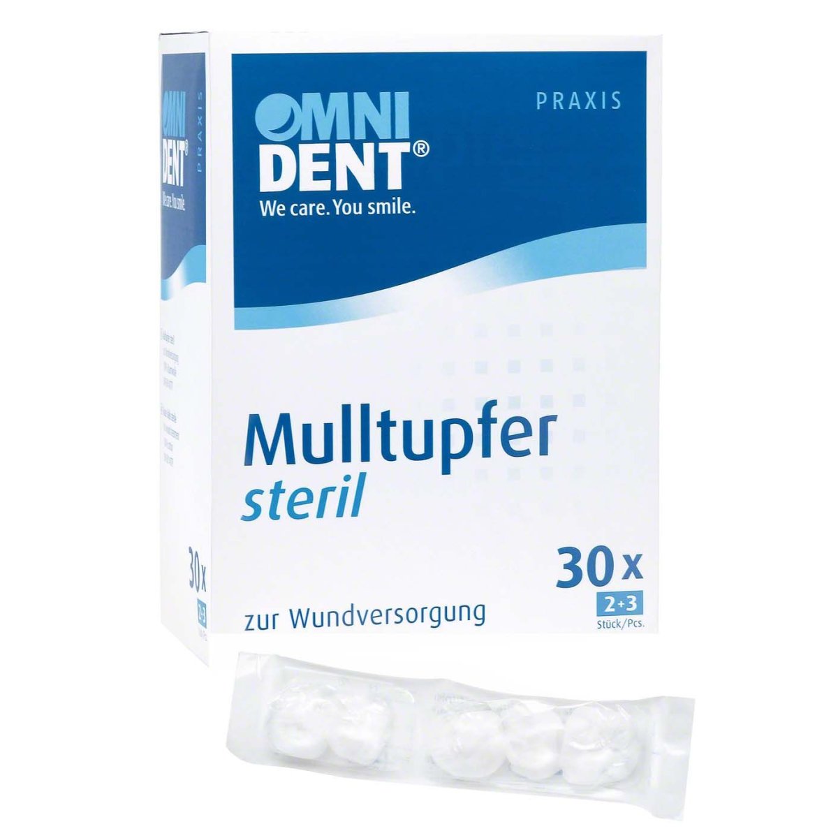 Mulltupfer, steril, Pflaume, Packung à 30 Tupfer