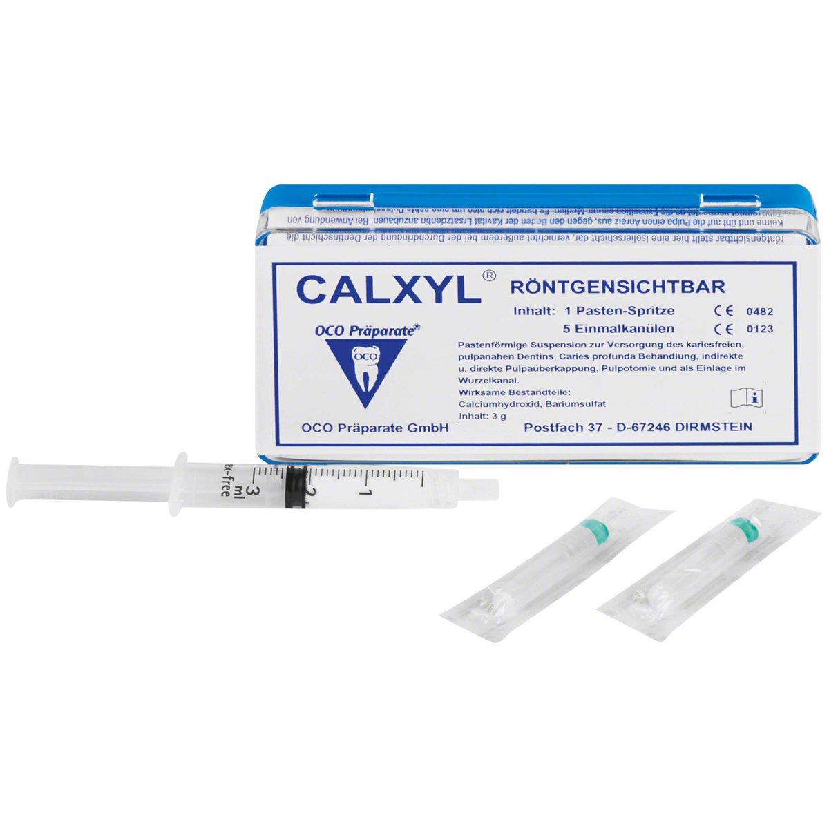 Calxyl Paste, röntgensichtbar, blau, Spritze à 3 g