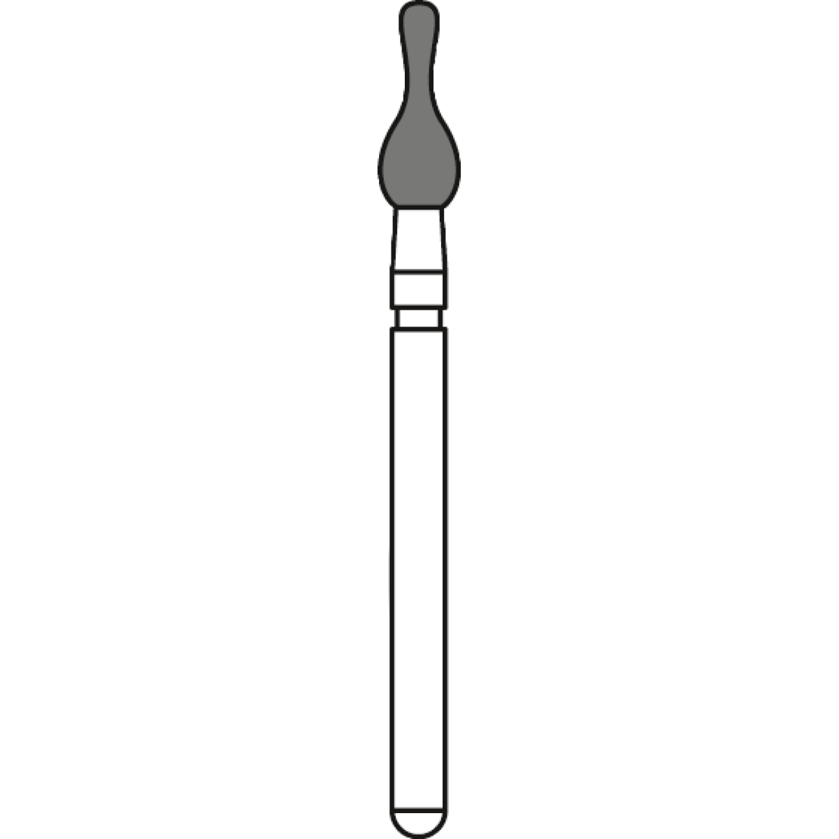 FG-Diamant aus Spezial-Edelstahl, Körnung GROB, Farbring GRÜN, Form: Okkluformer