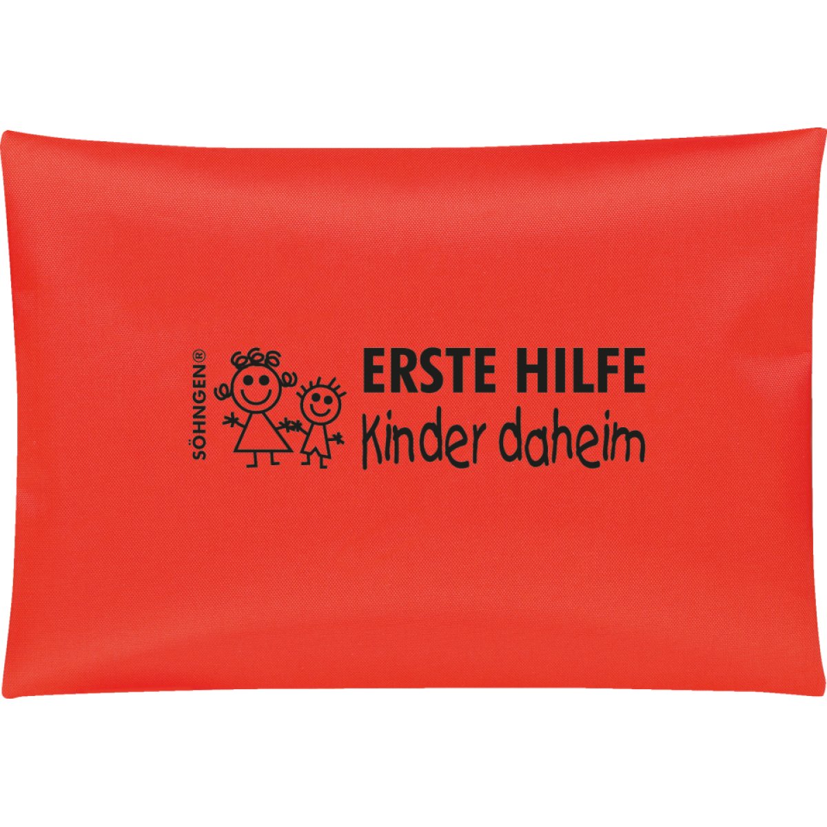 Erste Hilfe-Set Kinder daheim,Reißverschlusstasche,orange,Nylongewebe,240x170mm, 1 Stück